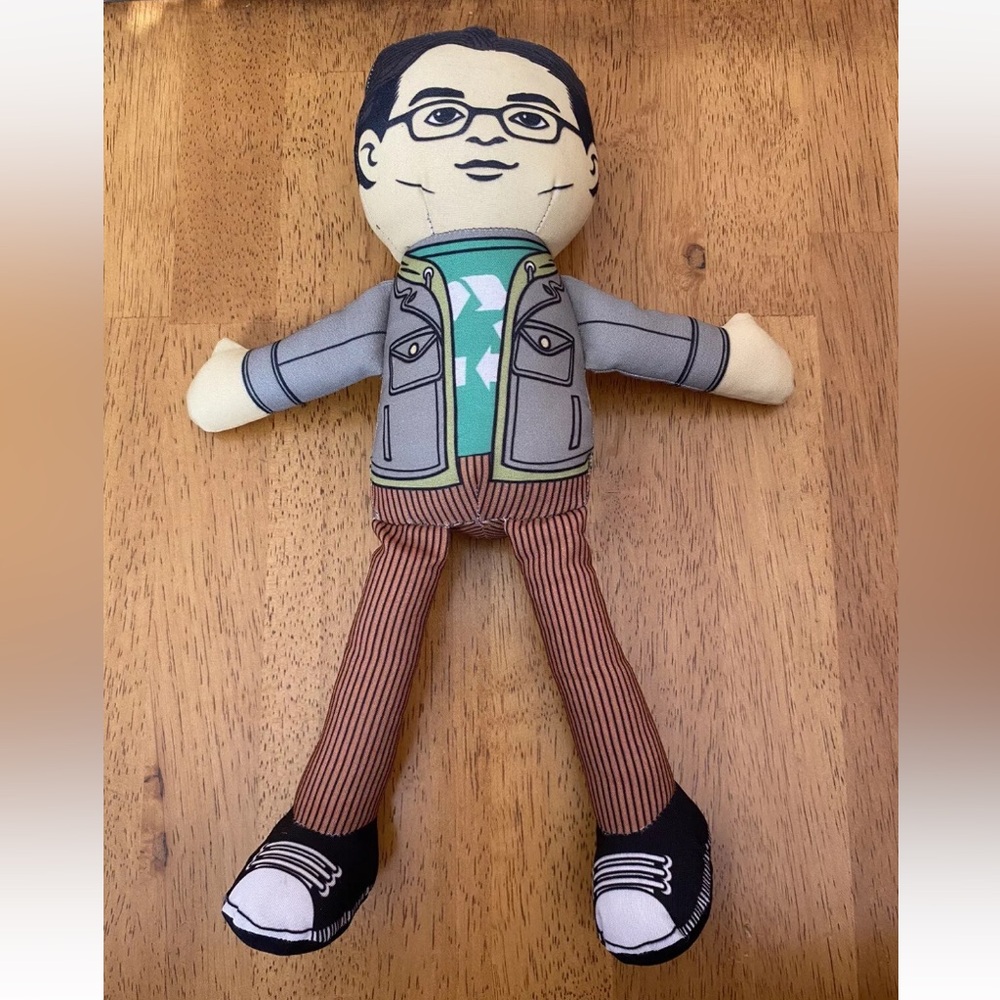 Big Bang Theory Leonard 11" Plush Figure Doll New Without Tags